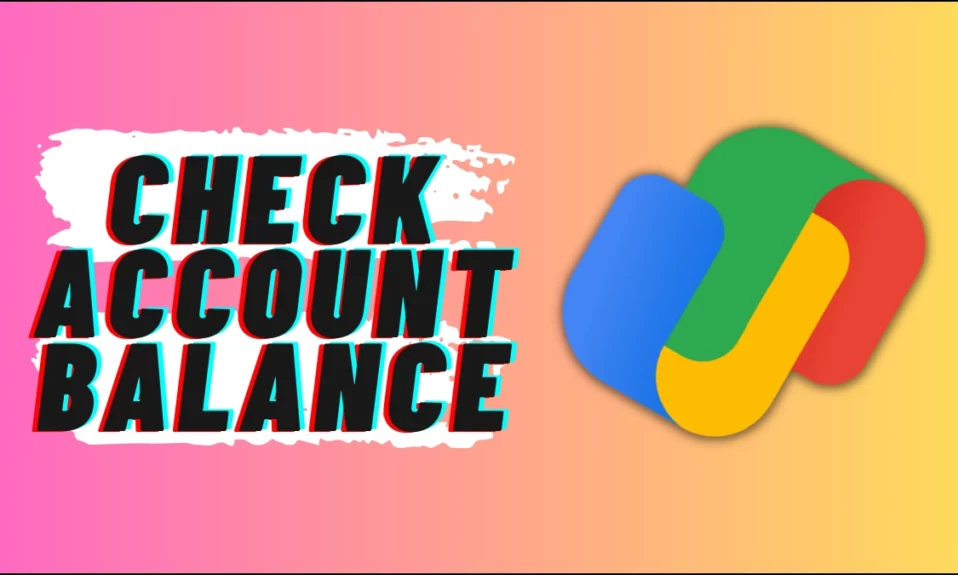 Check Account Balance in Google Pay