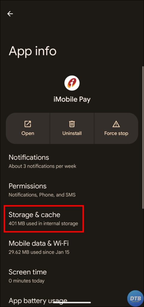 Clear Cache Data