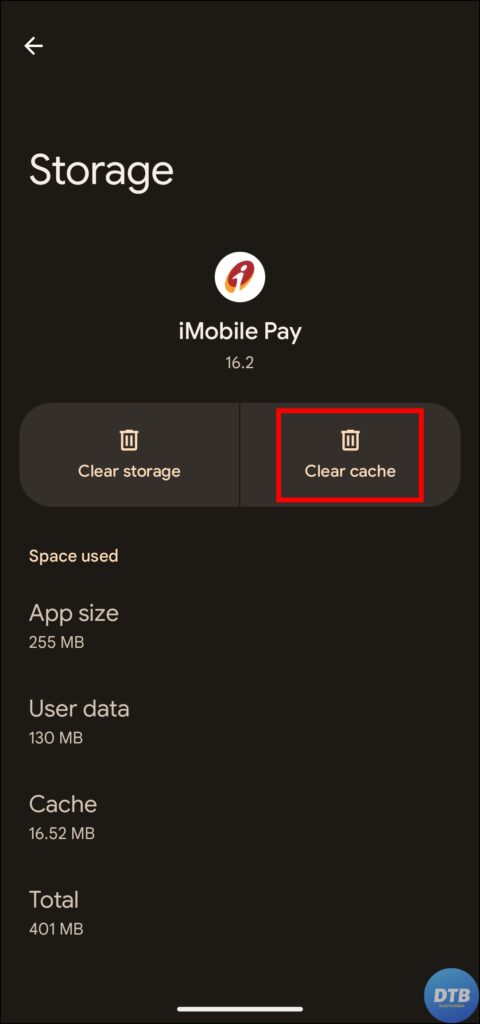 Clear Cache Data