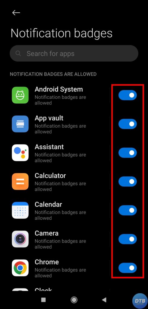 Turn OFF Notification Badge for an App