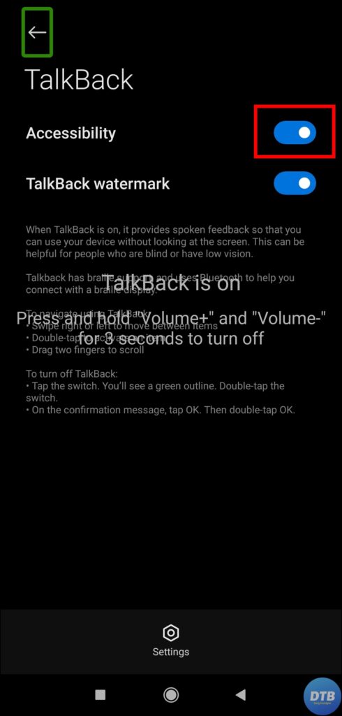 Fix Talkback is On in Redmi Phones From Settings