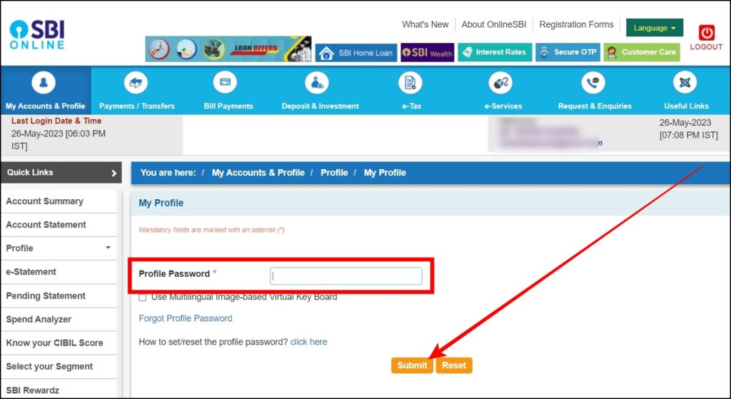 Check Aadhar Linked With SBI Account Online Using SBI's Official Website