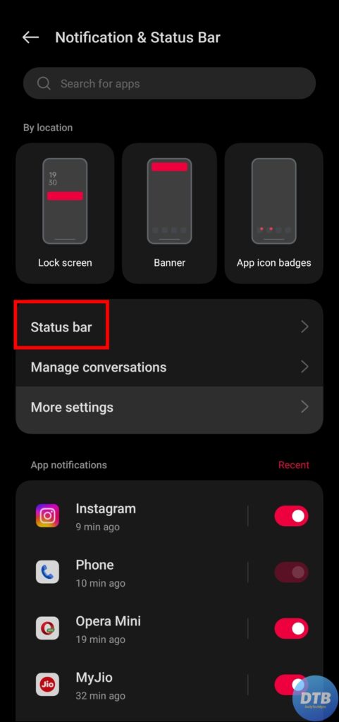 OnePlus Settings App