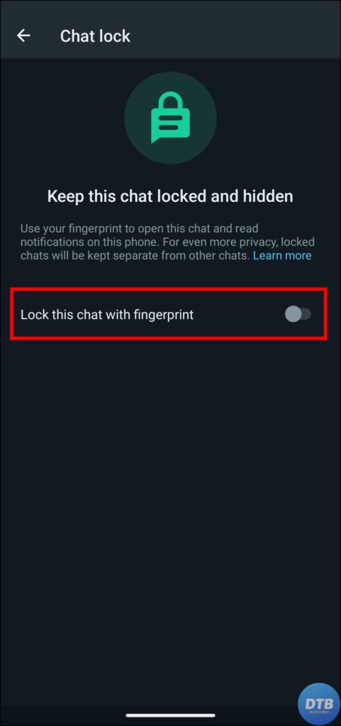 How to Lock Individuals Chat on WhatsApp?