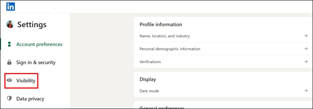 Hide Your Connections on LinkedIn PC