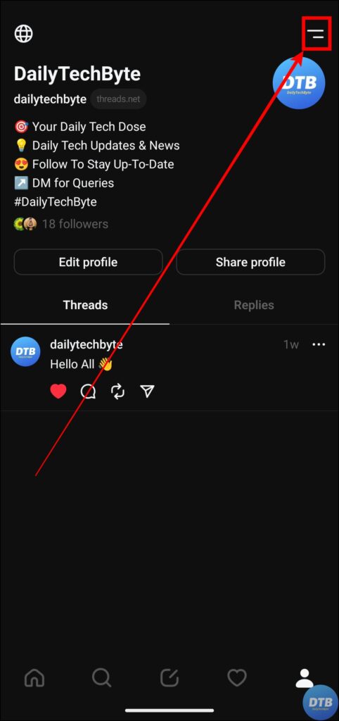 Log Out From Account to Switch Between Different Profiles on Threads App