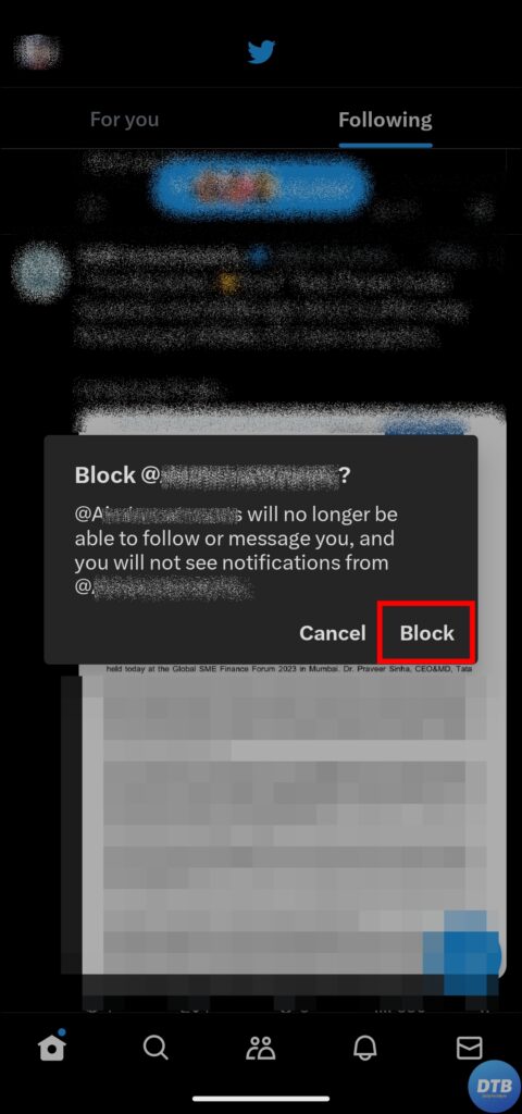 Block Someone on Twitter (X) From Their Tweet on Mobile