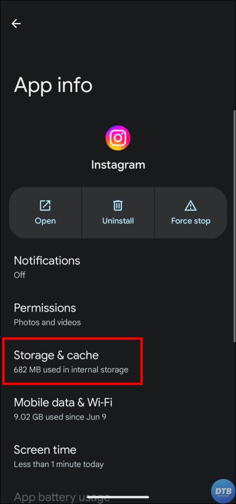 Clear Instagram Cache to Fix Instagram Opening Wrong Link