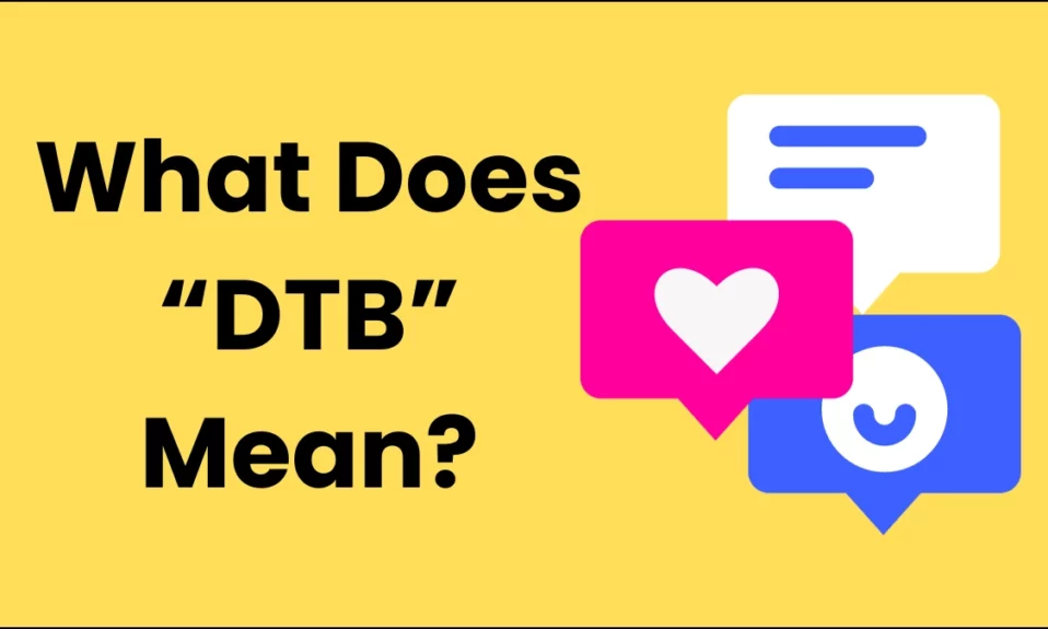What Does DTB Meaning in Chat