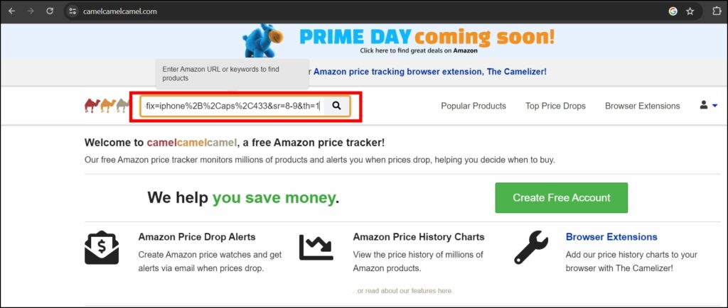 Use the camelcamelcamel Website to Check Price History of Amazon Products